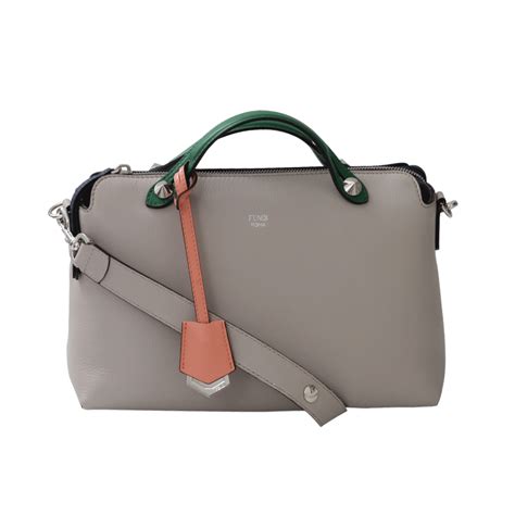 fendi 2 way grey flower small|Fendi by the way sale.